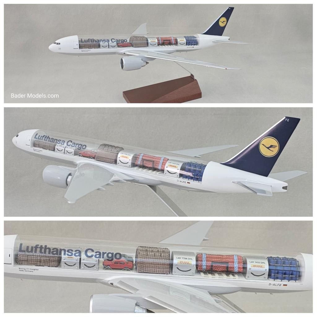 Lufthansa - B777-200F - (1:144) - 180° Clear Top